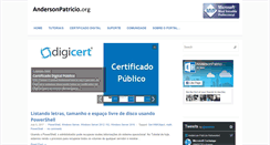 Desktop Screenshot of andersonpatricio.org